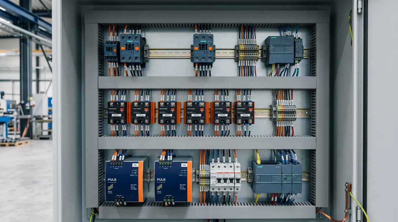 Switza International Industrial Switchgear Control Panel with contactors and relays